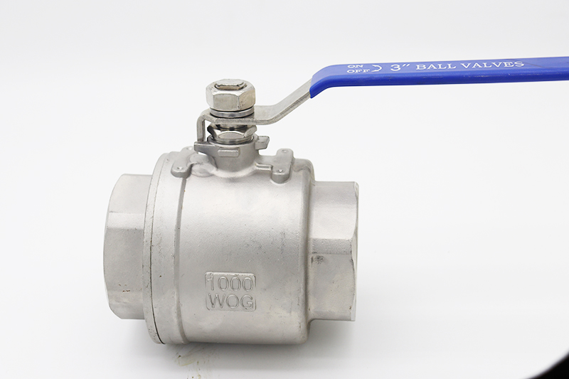 Two-piece ball valve